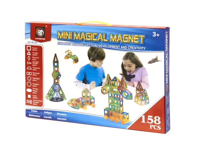Magnetická stavebnice Magical Magnet - 158 dílů
