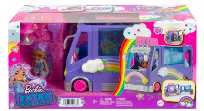 Barbie Extra Minibus koncertní autobus + panenka