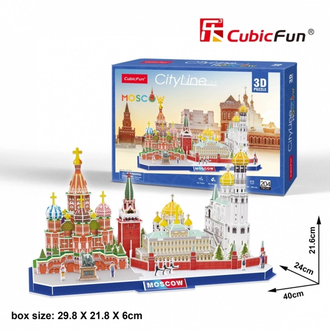 3D puzzle City Line Moskva