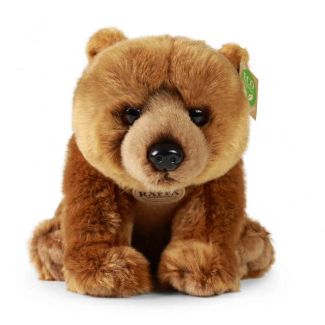 Plyšový medvěd Grizzly sedící 30 cm ECO-FRIENDLY