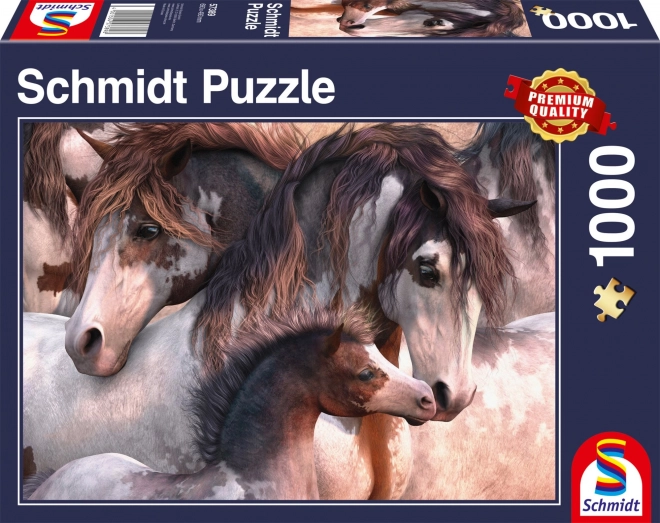 Puzzle Schmidt Koně Pinto 1000 dílků