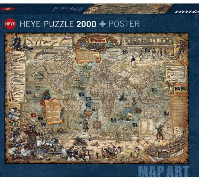 Puzzle 2000 prvků - Pirátský svět