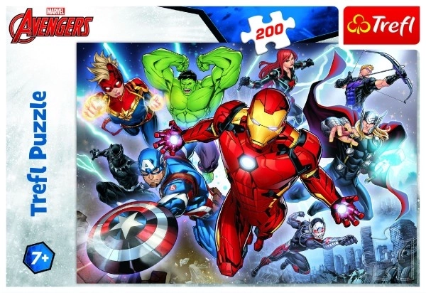 Puzzle Disney Avengers 200 dílků 48x34cm v krabici 33x23x4cm