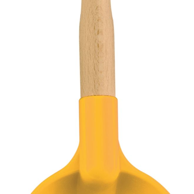Androni Lopata s dřevěnou násadou - délka 34 cm, žlutá