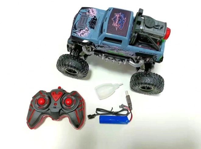 RC auto Rock Shark modré se světelnými a zvukovými efekty
