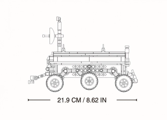 sluban vesmírné planetární vozidlo na dálkové ovládání