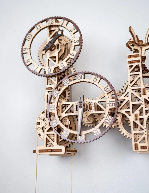 WOODEN CITY 3D puzzle Steampunk nástěnné hodiny 269 dílů