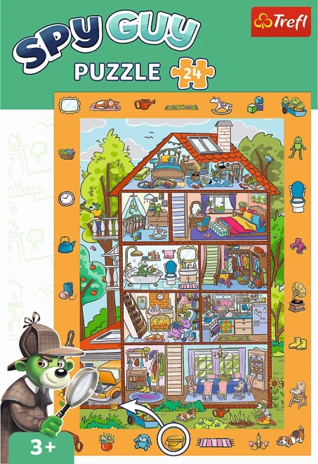 TREFL Puzzle s hledáním obrázků Spy Guy: V domě 24 dílků