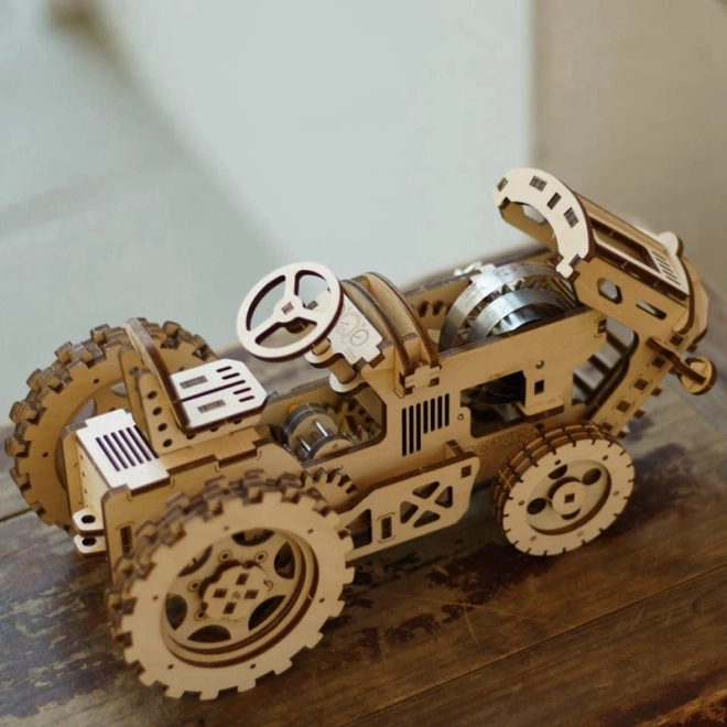 RoboTime 3D dřevěné mechanické puzzle Traktor