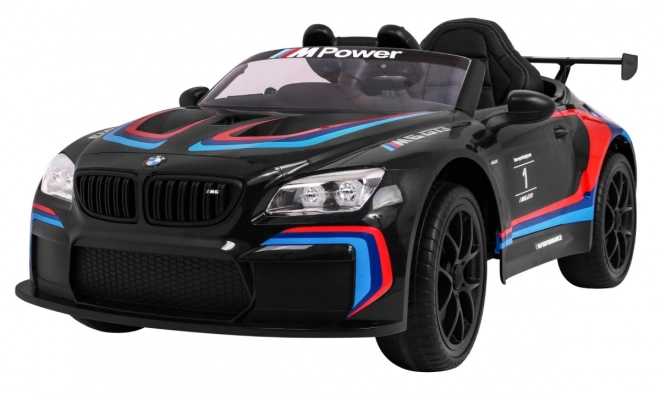 BMW M6 GT3 Autíčko na baterie pro děti černé + ventilace + zvuky MP3 Světla + dálkové ovládání