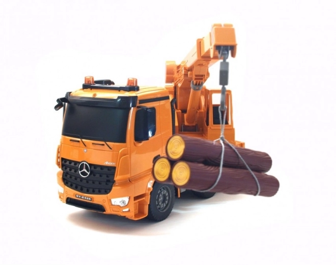 Mercedes Benz Arocs 2.4Ghz jeřáb 1:20 (zvuky a světla)