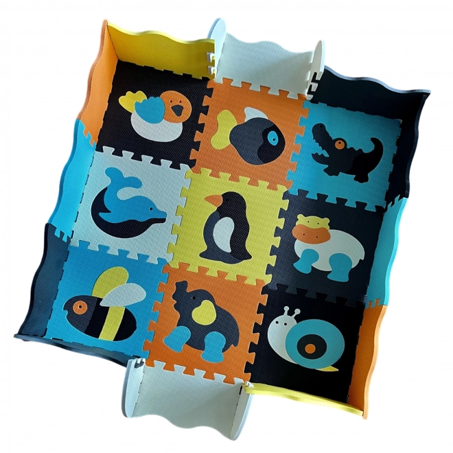 Barevná pěnová podložka Woopie puzzle ohrádka