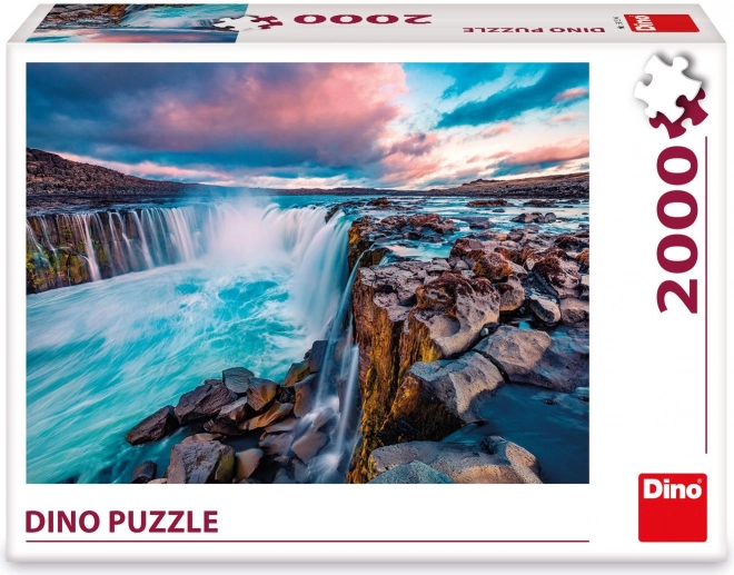 Vodopád Selfoss puzzle 2000 dílků