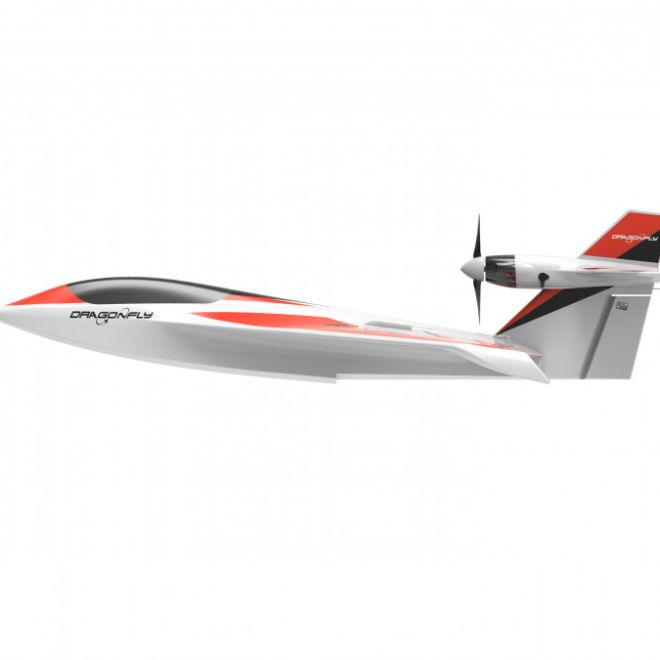 Hydroplán Dragonfly V3 2,4 GHz RTF – Bílo-červený