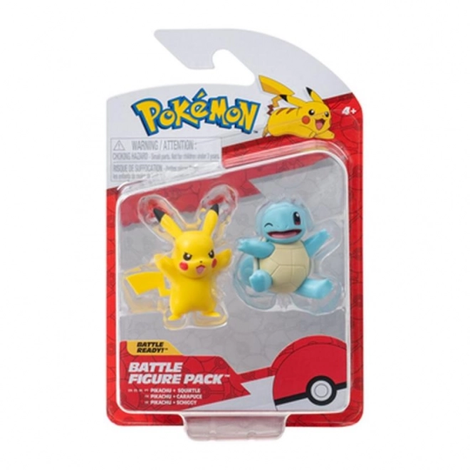 Pokémon akční figurky -  2 pack Asst (Charmander&Pikacu, Squirtle& Pikacu, Bulbusaur&Pikacu