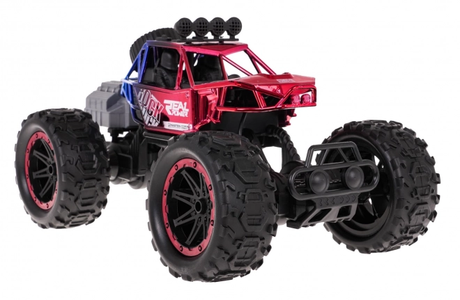 REAL ROCK Crawler s funkcí kouře R/C Červený