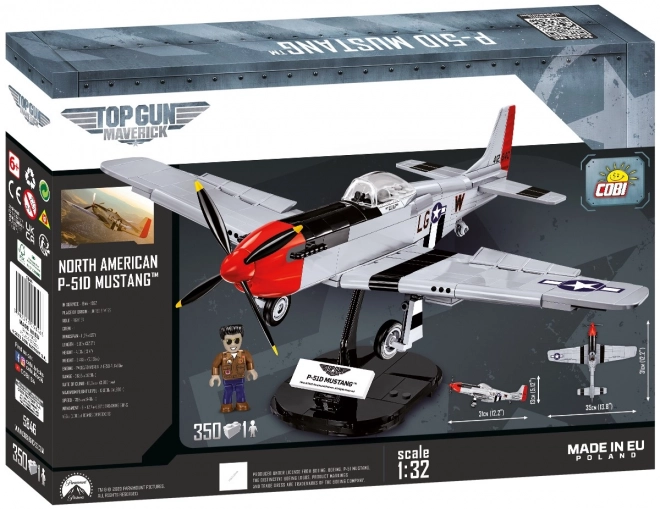 COBI 5846 TOP GUN P-51 D Mustang, 1:32, 350 k, 1 f