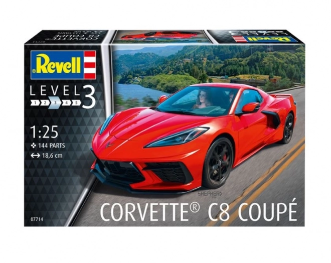 Plastikový model auta Corvette C8 Coupe 1/25