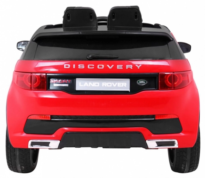 Dětský Land Rover Discovery Red + Dálkové ovládání + 5 ks popruhů + Nastavení sedadla + EVA + MP3 LED