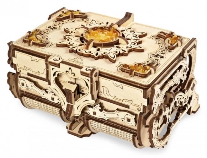 Ugears 3D puzzle - Jantorová šperkovnice 189 dílků