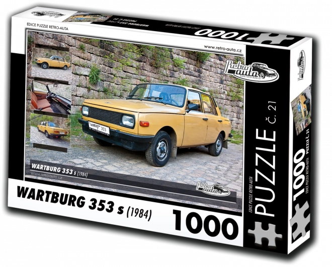 RETRO-AUTA Puzzle č. 21 Wartburg 353 s (1984) 1000 dílků