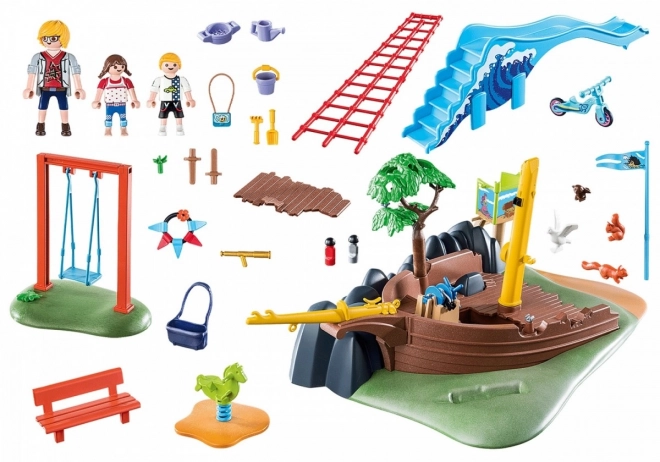 PLAYMOBIL® City Life 70741 Dětské hřiště s vrakem lodi