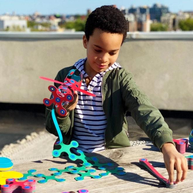 Duhové magnetické puzzle Clixo, 42 dílků