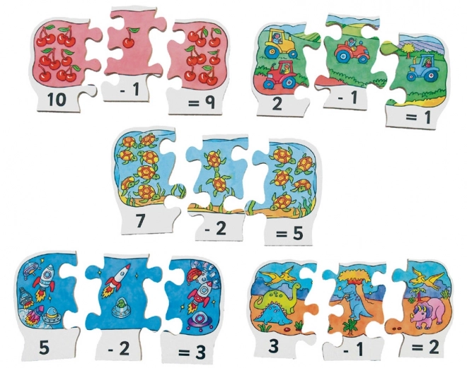 Just Jigsaws 791 Odčítání - dřevěné puzzle 30 dílů