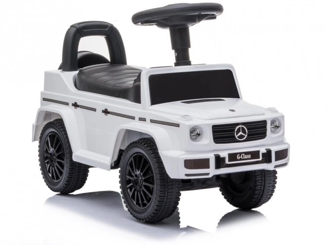 Mercedes třídy G 652 White Ride-on Zvuk klaksonu motoru