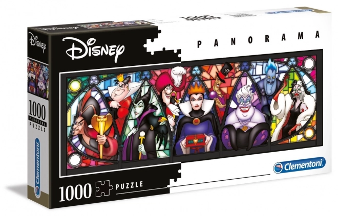 Puzzle panorama Disney Villains 1000 dílků