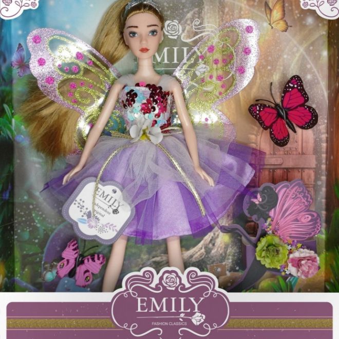 Růžová panenka Emily Fairy