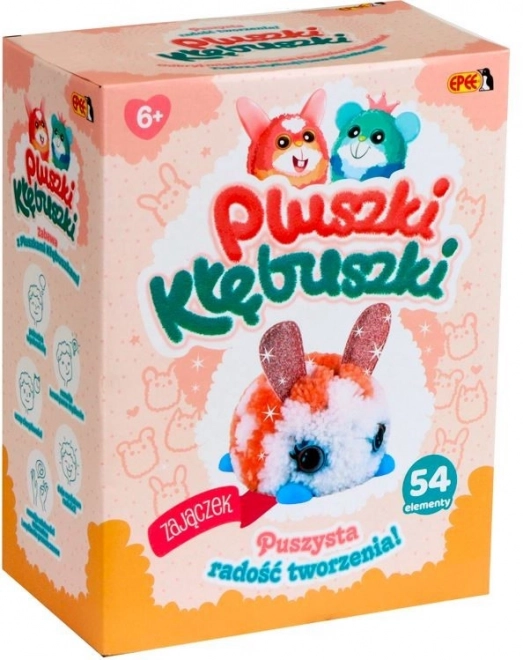 Plyšové kuličky Kreativní sada 54 kusů Králík