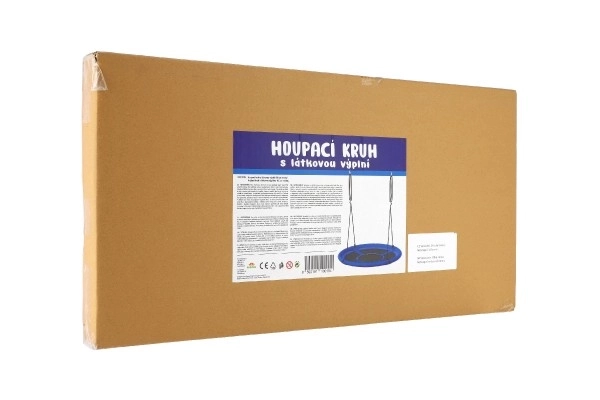 Houpací kruh 100 cm látková výplň v krabici 73x37x7cm – Zelený