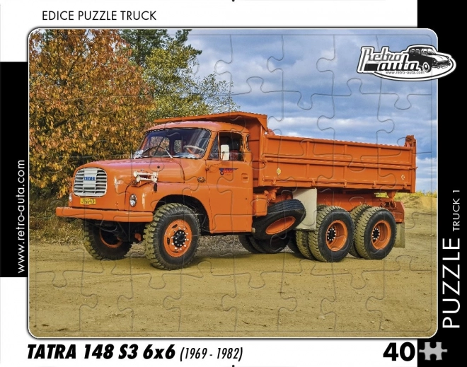 Retro puzzle kamion Tatra 148 S3 6x6