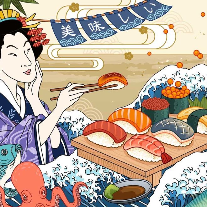 RAVENSBURGER Puzzle Moment: Sushi 300 dílků