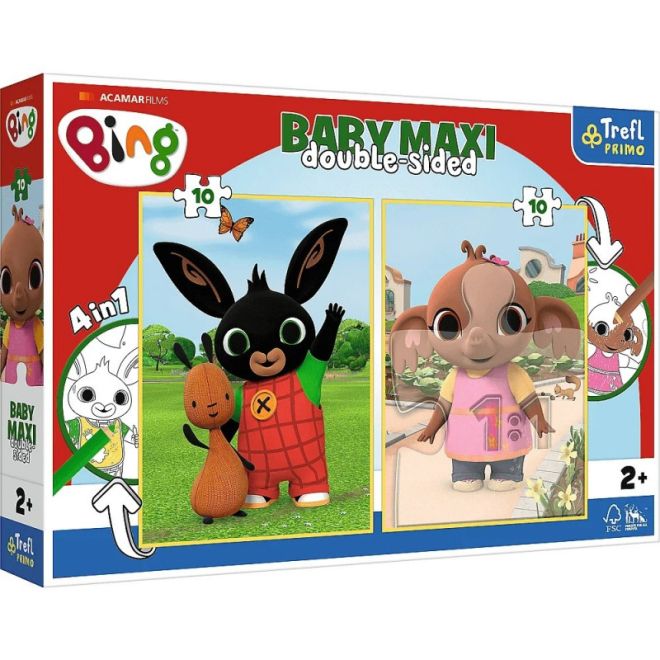Baby MAXI 2x10 dílků puzzle Bing Bunny