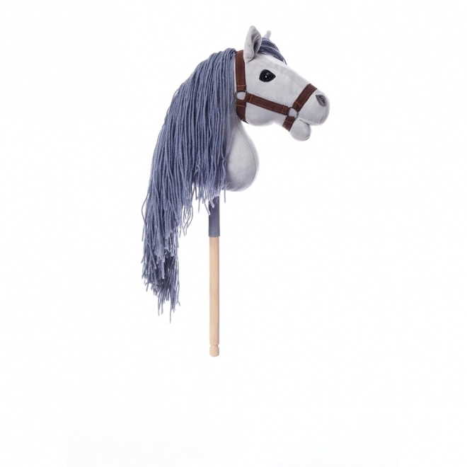 Hobby kůň HOPPIHORSE stick horse A3 šedý