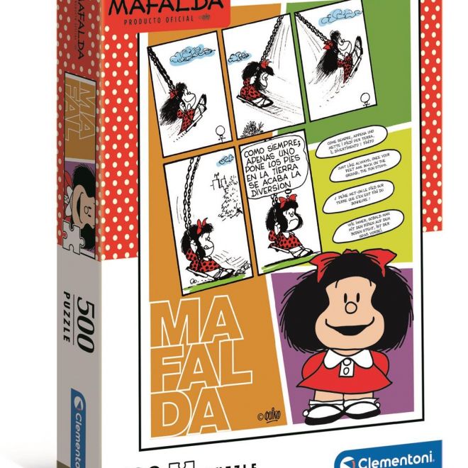 CLEMENTONI Puzzle Mafalda na houpačce 500 dílků