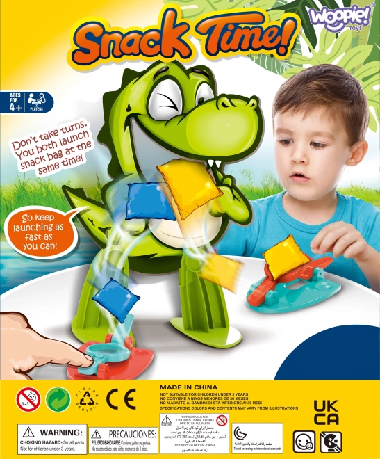 Woopie dovednostní hra Hladový dinosaurus