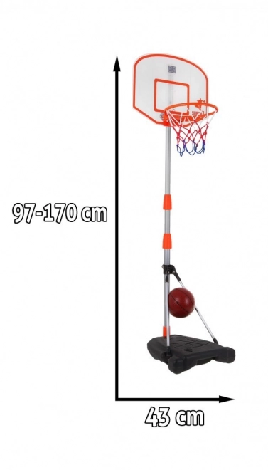 Basketbalový koš 170 cm Elektronické počítadlo bodů