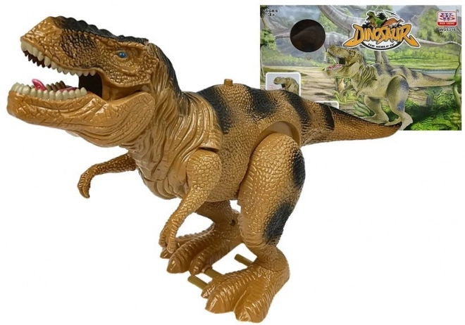 Dinosaurus Tyranosaurus Rex dobíjecí hnědý