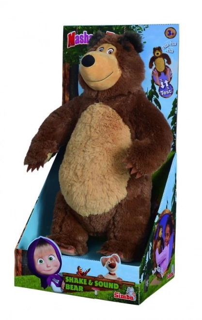 Máša a medvěd Medvěd Míša Shake & Sound, 43 cm