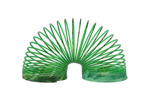 Spirála/pružina dinosaurus plast průměr 6,5cm 4 barvy