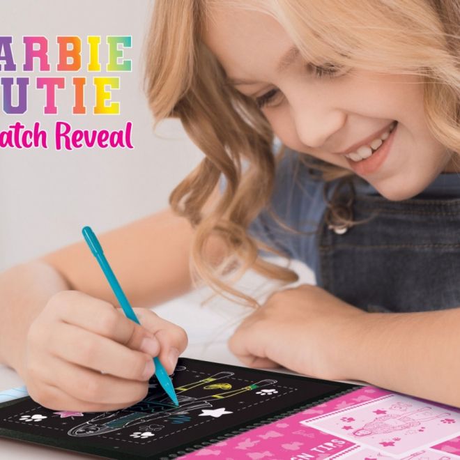Barbie škrábací a skicovací knížka