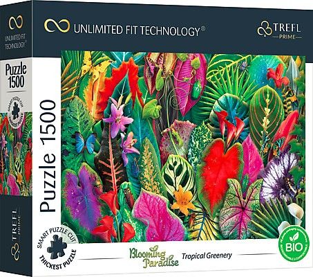 Puzzle 1500 dílků UFT Kvetoucí ráj Tropická zahrada