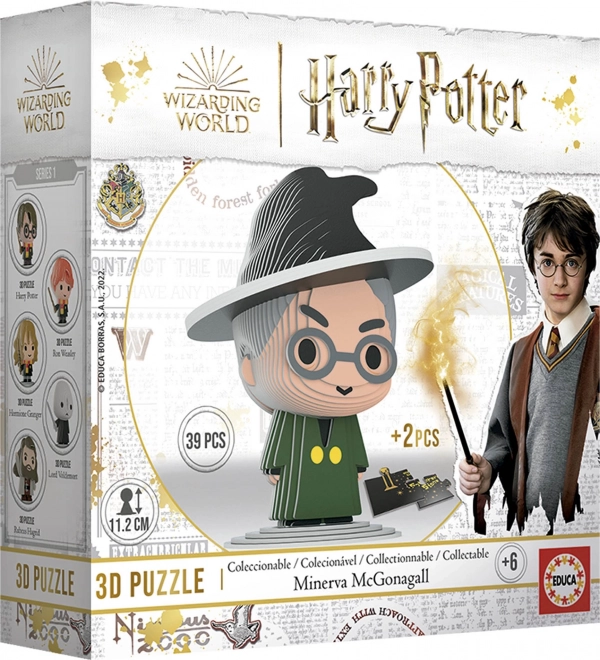 EDUCA 3D puzzle Harry Potter: Minerva McGonagallová 39 dílků