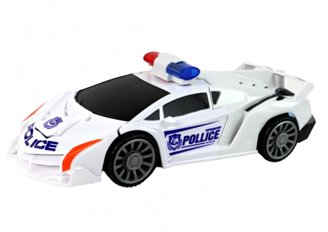 Car-Robot Police White 2v1 Transformace