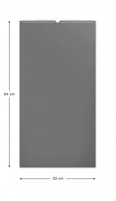 Nástenný kalendár Rodinný plánovací XXL 2024, 33 × 64 cm (SK)