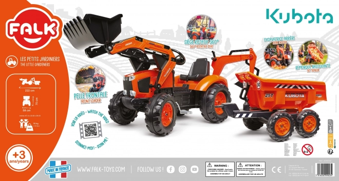 Traktor s vlečkou Kubota od 3 let
