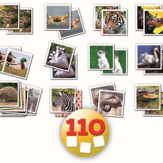 EDUCA Pexeso Zvířata 110 kartiček
